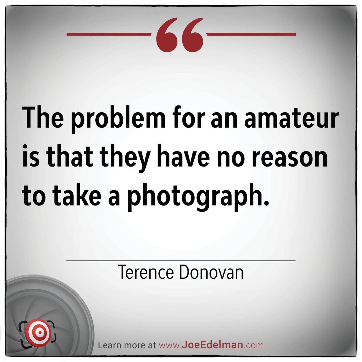 📸 PHOTO QUOTE OF THE DAY

👉🏻 👉🏻 Learn more about Terence Donovan at joeedelman.com/terence-donovan

#photography #photographyquotes #quoteoftheday #photoquote #photoquotes #photographywisdom