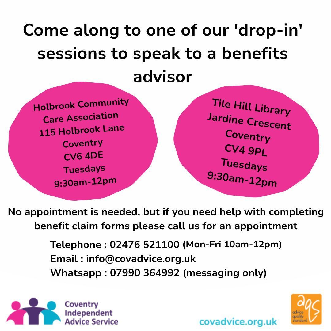 Coventry Independent Advice Service tweet media