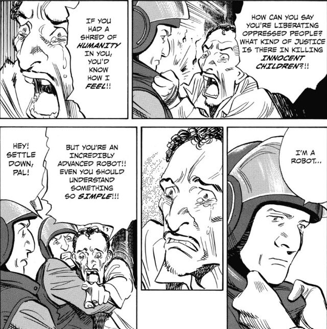 Panels from the manga Pluto