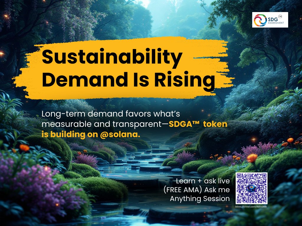 SDGAToken's tweet photo. If you believe demand for sustainable solutions will keep rising…

then SDG-linked biodiversity credits (and the SDGA token ecosystem around them) aren’t “nice to have.” They’re a serious theme. solana
We’re answering everything. Join here— https://t.co/bdjmVDSXRi

#SDGAToken https://t.co/6LUur0zEse