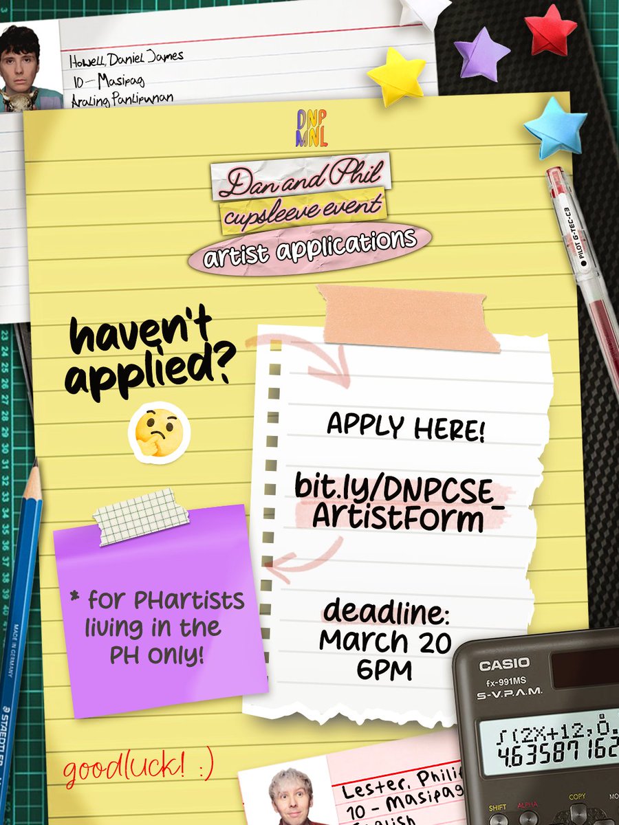 ✂️ FAQ 📐

We've compiled the questions some PHartists have left in our form! We hope this gives you an idea about your role as an artist for this year's cupsleeve event 📝 

And here's your sign that if you haven't applied:

💻 bit.ly/DNPCSE_ArtistF…
📆 until March 20, 6PM