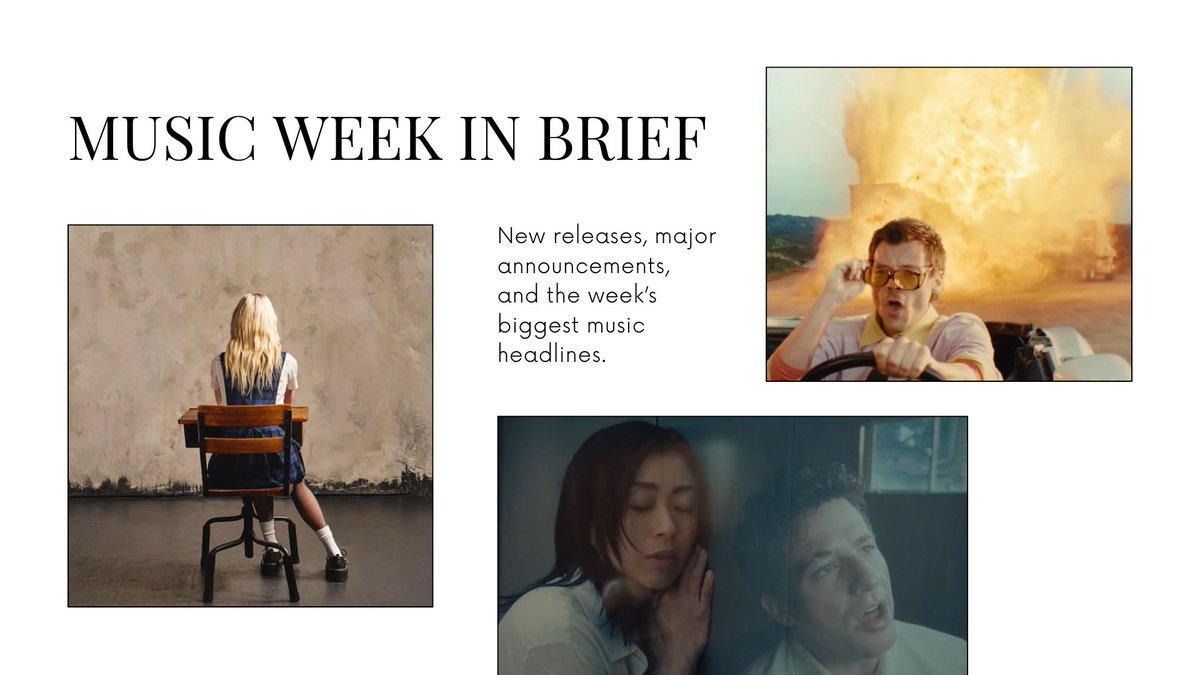 kazinform_eng's tweet photo. #Music week in brief: #Puthβs release, #Robynβs comeback and #Eilishβs acting debut
https://t.co/NwdIyx3UNB
@billieeilish
@charlieputh
@KaceyMusgraves
@Harry_Styles
#music https://t.co/vwmAxeNWNA