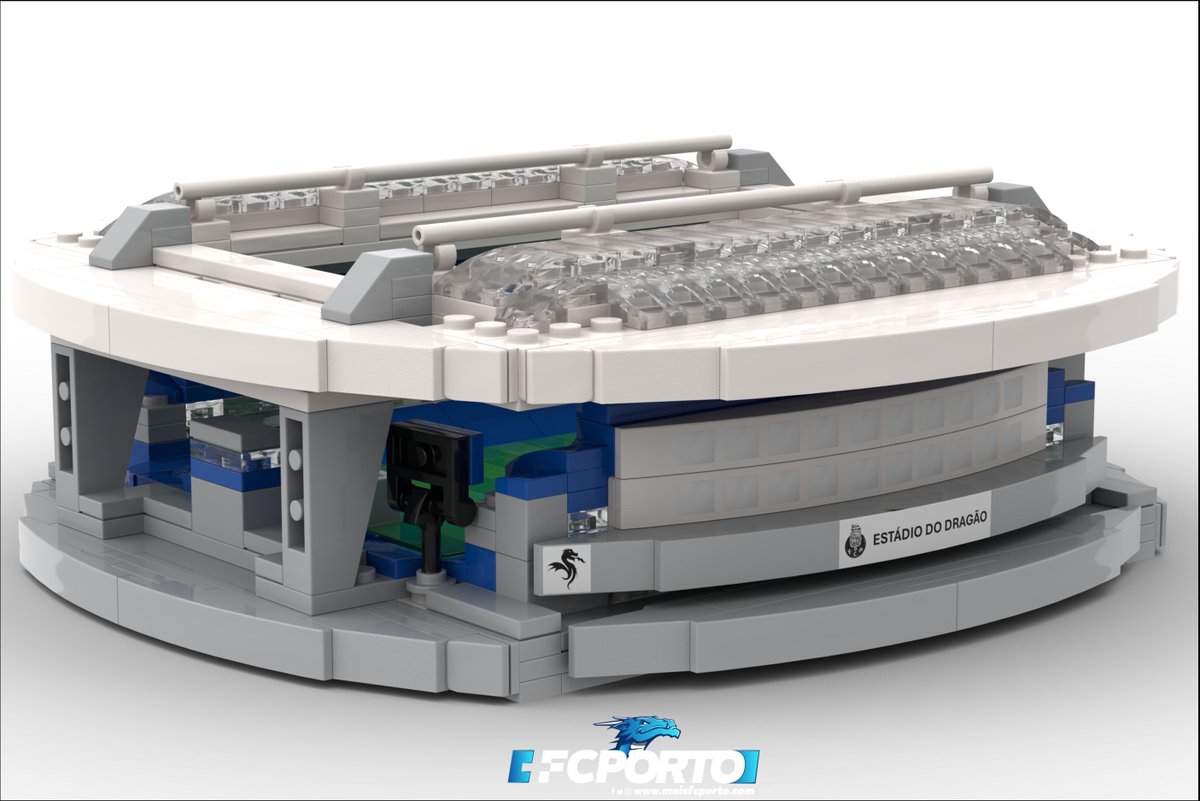 O Estádio do Dragão… em LEGO! 🐉🧱

Imagina o nosso estádio transformado num conjunto oficial da LEGO. Este projeto recria o Estádio do Dragão com todo o detalhe: a cobertura característica, as bancadas azuis e a atmosfera única da casa do mágico FC Porto.

Esta é uma LEGO Idea,