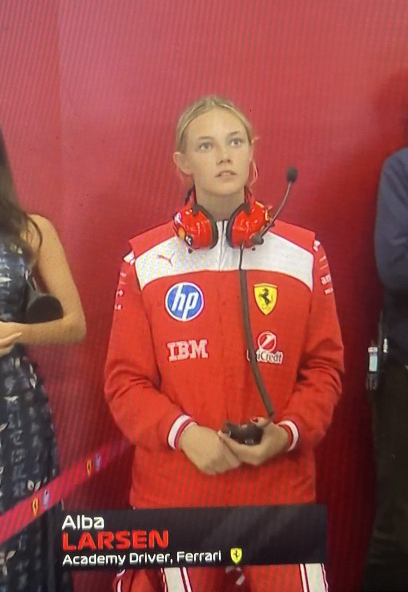 i’m sure alexandra knows about cars. but they show her all the time and talk about woman in motorsport, 

ALBA. is a woman in motorsport. 

Alexandra is there supporting her husband, Alba is there to focus on the sport.