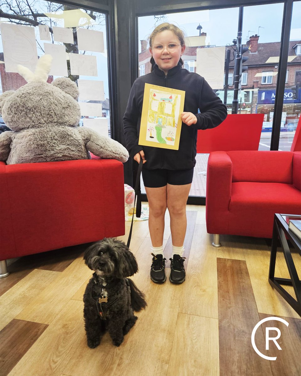 RobertCooper83's tweet image. Thank you Lottie (8) and Teddy 🐾 for popping in, we love your dream house! 🎨✨

If you know a local young artist, why not tell them about our Easter colouring competition? 🐣

#Easter2026 #ColouringCompetition #EasterEggs #FamilyRunBusiness #MeetTheTeam #Eastcote #Ruislip