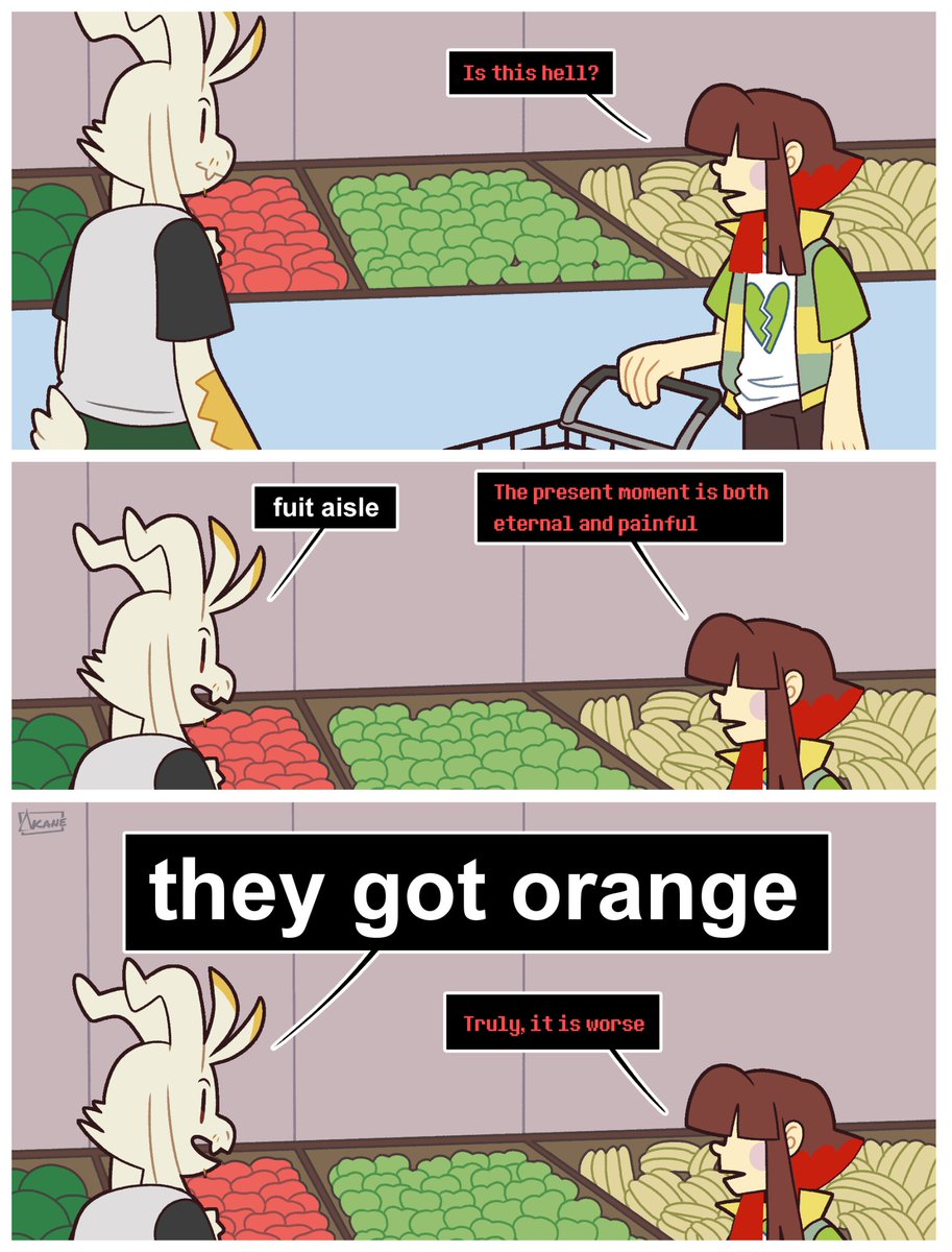 They might have orange