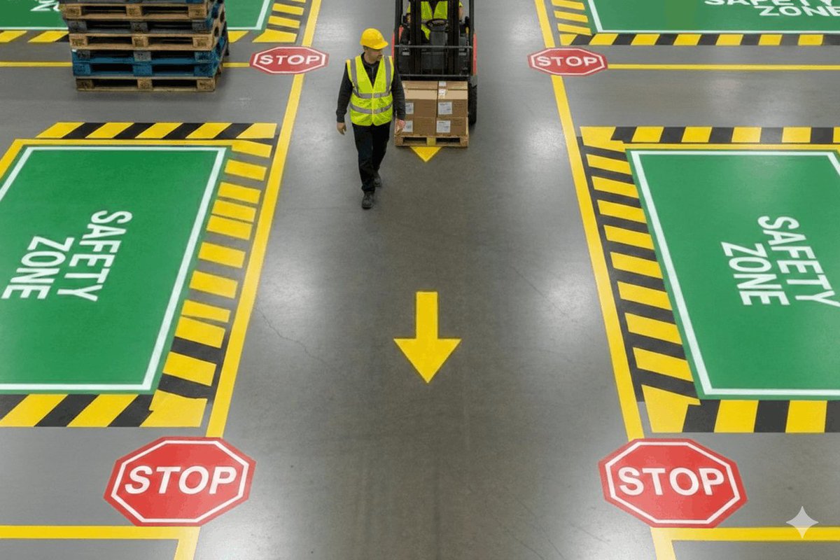 Why Resin Floor Demarcation Is A Must for Warehouse Safety? bit.ly/3OC5ZwV