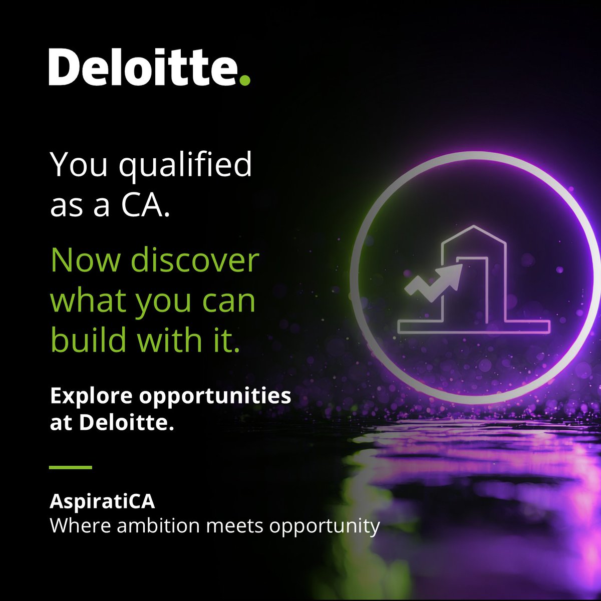 DeloitteIndia's tweet image. Becoming a Chartered Accountant is a milestone. What you choose to do next can define the scale of your impact.

At Deloitte, #CAs work at the intersection of business strategy, regulatory insight, technology transformation and global markets, helping organisations navigate