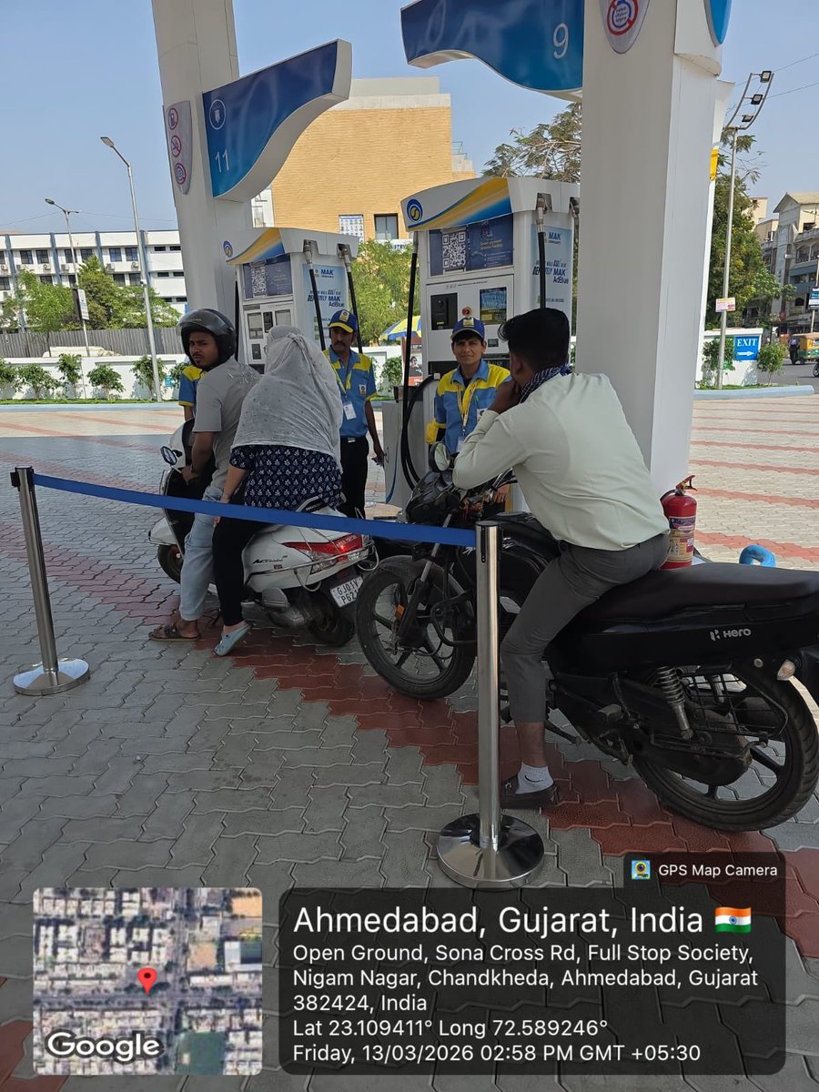 Smooth and uninterrupted fuel services going on at BPCL Retail Outlets in Ahmedabad Territory, Gujarat. ⛽
@BPCLRetail1 
<a href="/BPCLimited/">Bharat Petroleum</a> 
#fuelsupply 
#energysupply