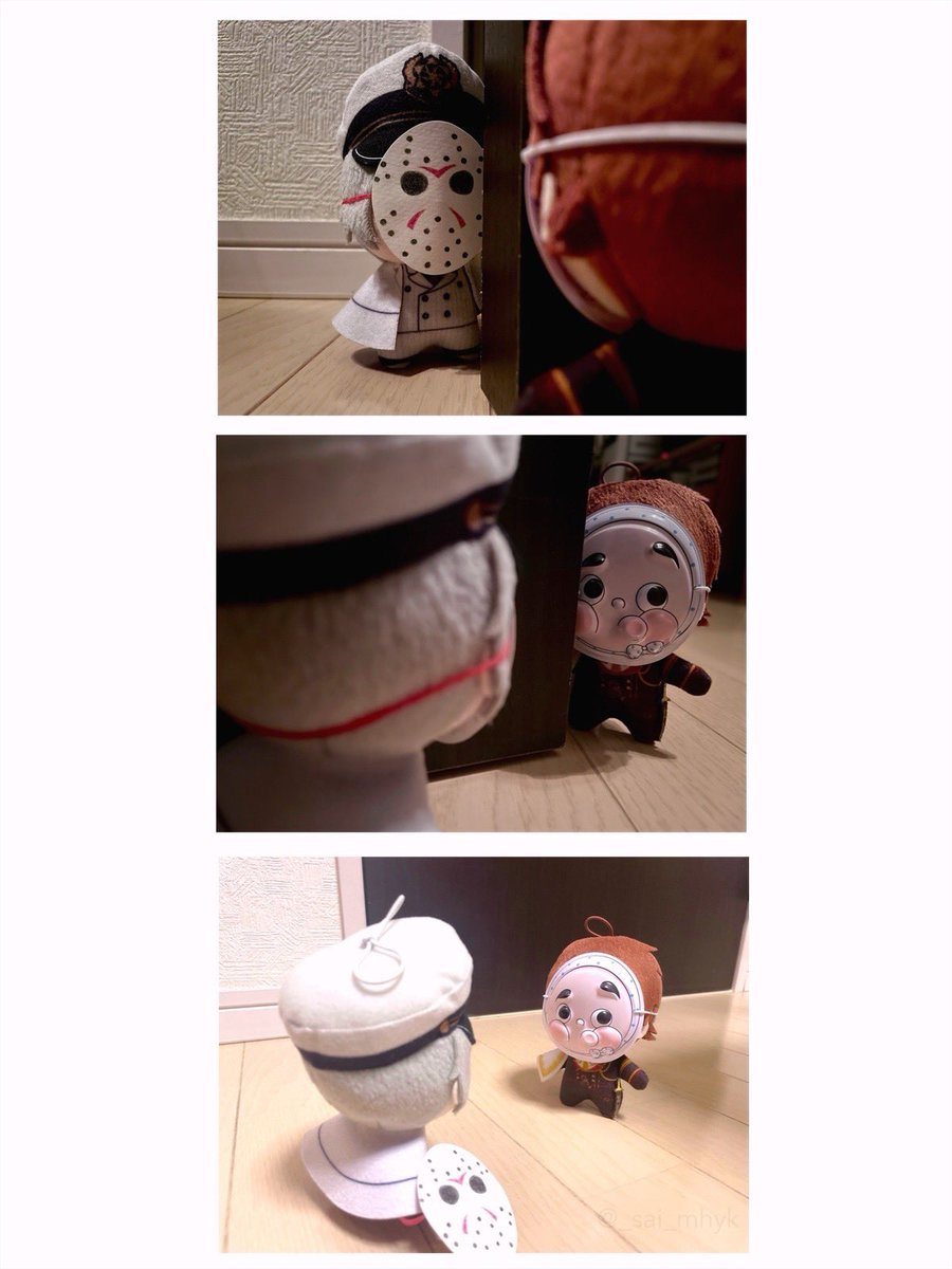 🧳………

⚔️………

🧳なんで？
⚔️これしかなかった

#まほやく_ぬい
#金曜ぬいNight