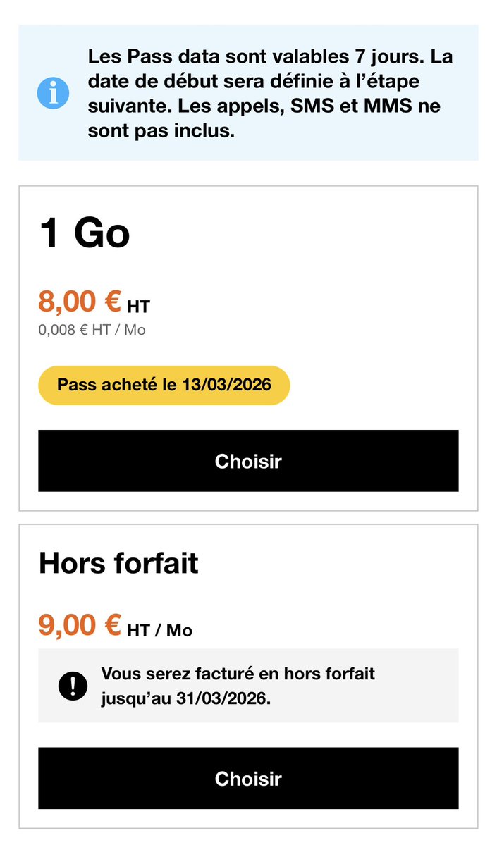 Sincèrement <a href="/orangebusiness/">Orange Business</a>, à quoi cela sert-il de proposer 1 alternative commerciale 11250 fois plus chère que la proposition raisonnable ? 
À part piéger 1 client inattentif ou peu au fait du volume de ses données ?
Parce qu’aujourd’hui pour 1 Mo tu n’as même pas la météo  !