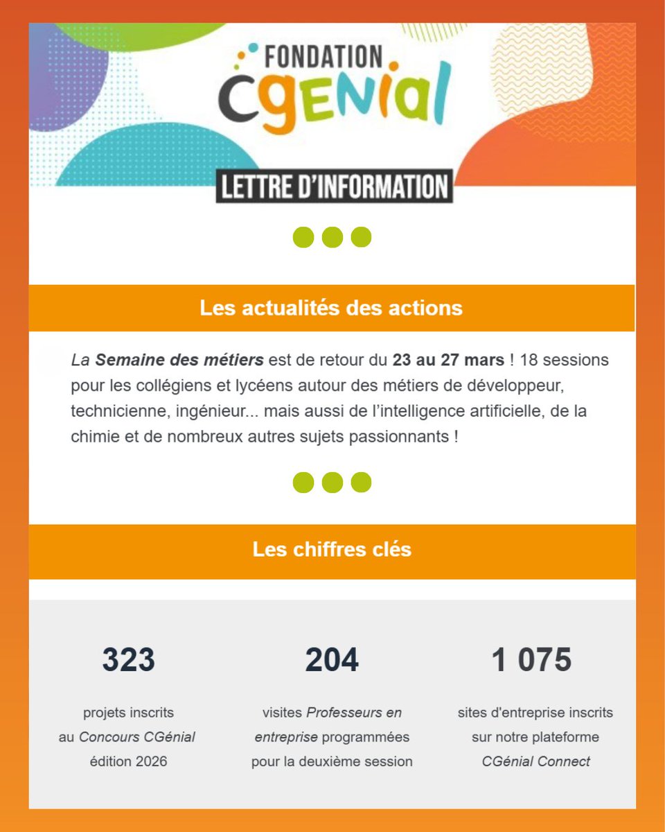 Fondation CGénial tweet media