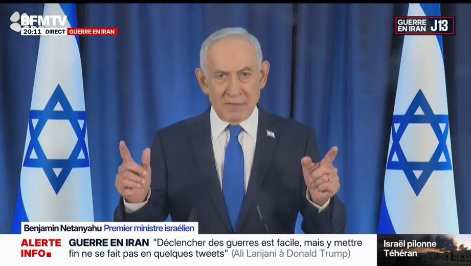 NEW:

🇮🇱 The latest video released by the government itself shows that it was AI generated because Netanyahu has 6 fingers. 

The question now is whether Netanyahu is just hiding, has been killed, or is seriously injured.