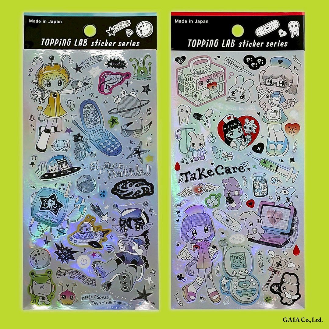 TOPPiNGLAB 「ネオギークガール」が発売しました🪐💉💫 ✨🫧 シート