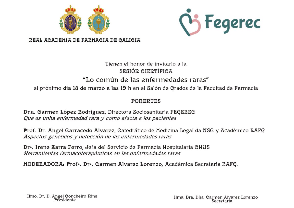 FEGEREC | Enfermedades raras Galicia tweet media