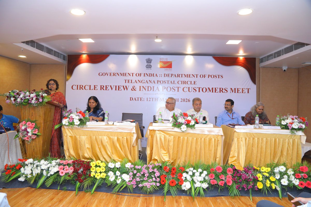 hydhqpostalregn's tweet image. Modernizing #IndiaPost for you! 🚀

Top leaders reviewed #TelanganaCircle’s growth today. The goal? Better delivery and seamless services for every citizen. 

Aap Ka Dost, India Post! 🇮🇳

#PostalServices #ServiceExcellence #Telangana