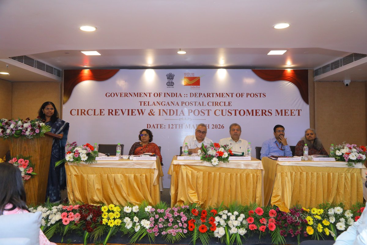 hydhqpostalregn's tweet image. Modernizing #IndiaPost for you! 🚀

Top leaders reviewed #TelanganaCircle’s growth today. The goal? Better delivery and seamless services for every citizen. 

Aap Ka Dost, India Post! 🇮🇳

#PostalServices #ServiceExcellence #Telangana