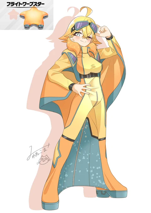 擬人化エアライドマシン17体目っ! フライトワープスターちゃん! #エアライダー #エアライドマシン擬人化計画