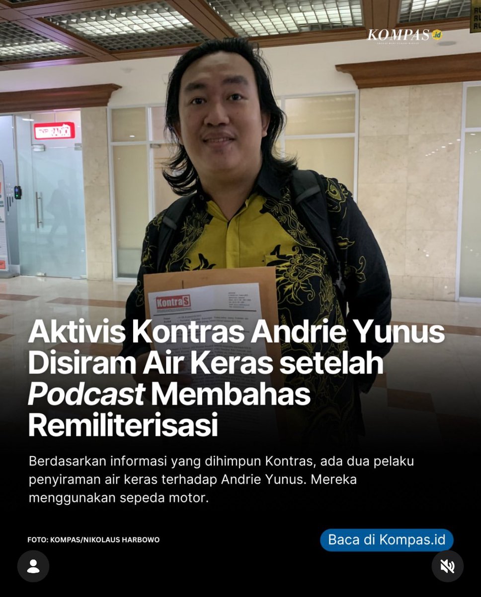 Warga sipil biasa, tak bersenjata, nerobos  hotel mewah memprotes pembahasan diam-diam UU TNI.

Warga sipil biasa, tak bersenjata, jadi saksi judicial review UU TNI di MK.

Warga sipil biasa, tak bersenjata, mengungkap pelaku kerusuhan Agustus 2025.

Kita menyebutnya: NYALI