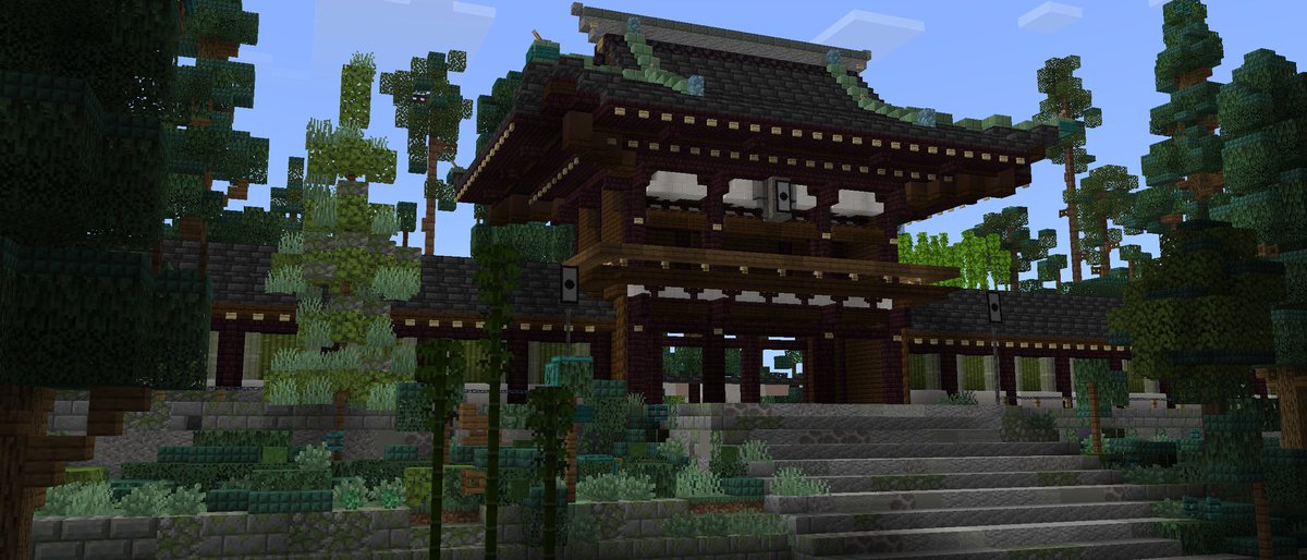 三年間ブロック置いていました。
#Minecraft
#中学生でこれは上手いと思ったらRT