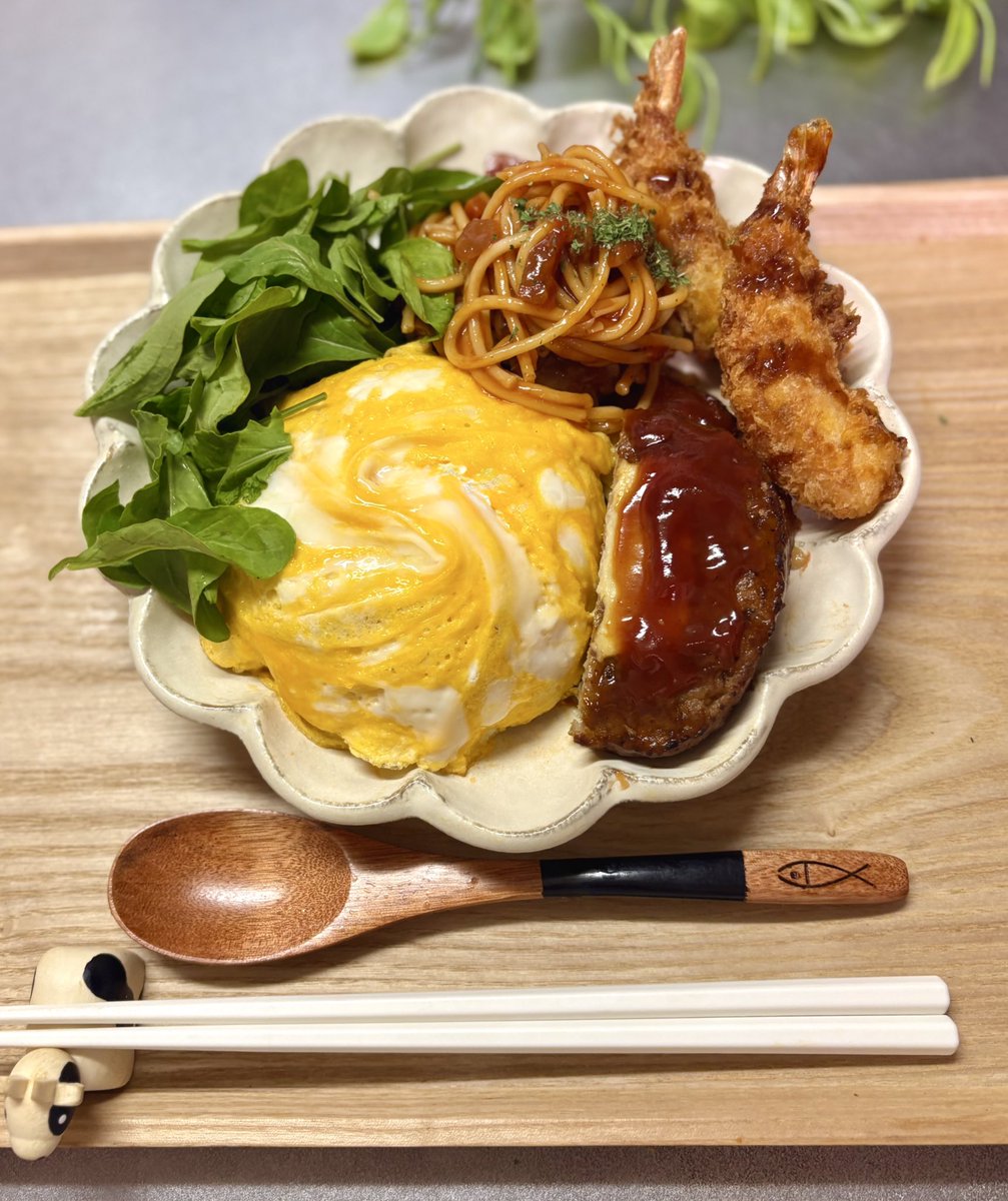 息子の夜ごはん
大人のお子様ランチ風