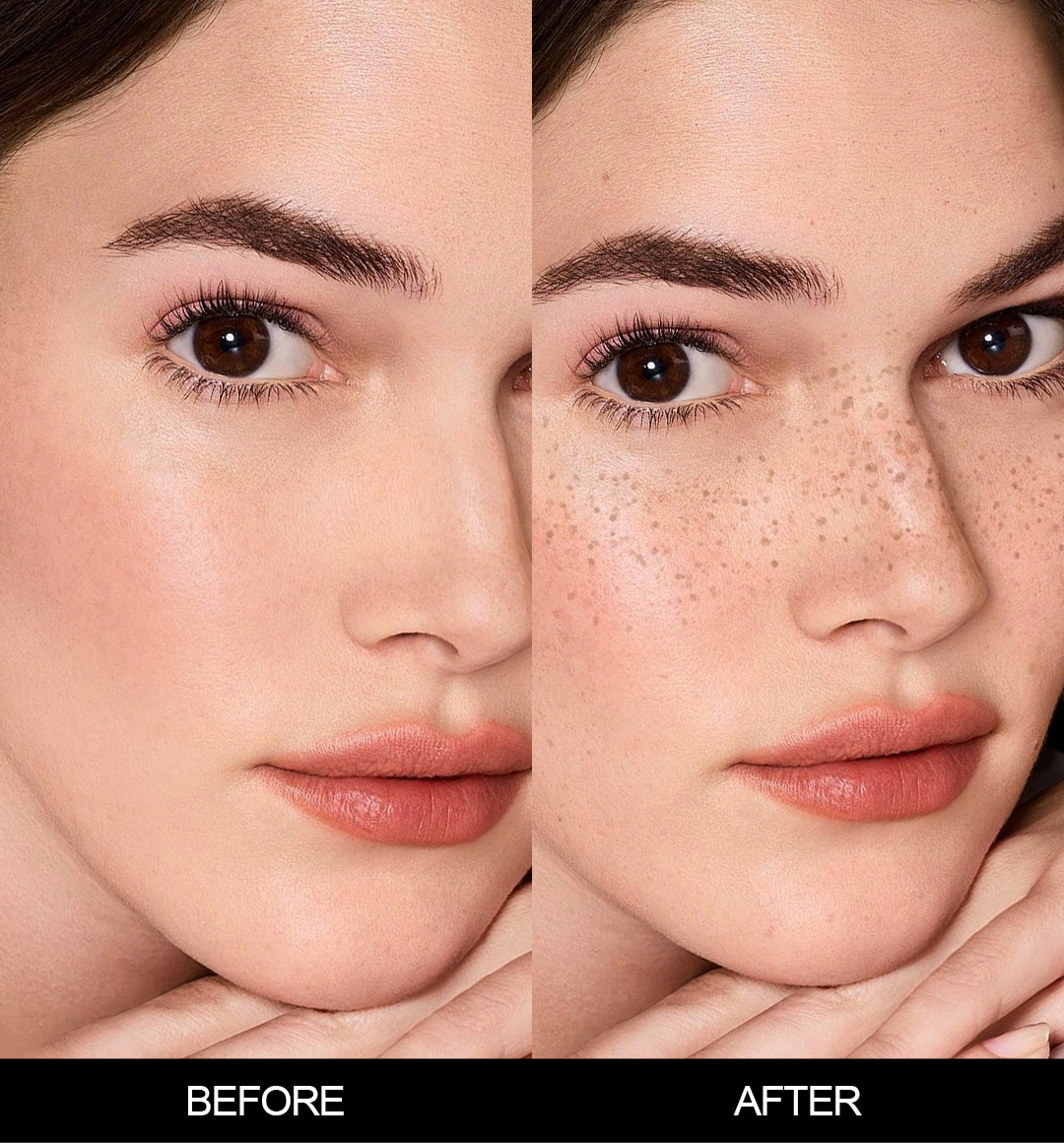 Faceare2025's tweet image. Instant, realistic freckles? Yes, please! ☀️ Our Five-Point Freckle Stamp creates natural faux freckles in one tap—soft or bold, you choose. Easy to use, looks real. Get yours: facecare.com.cn #frecklestamp #sunkissed #makeuphack #facecarecosmetics