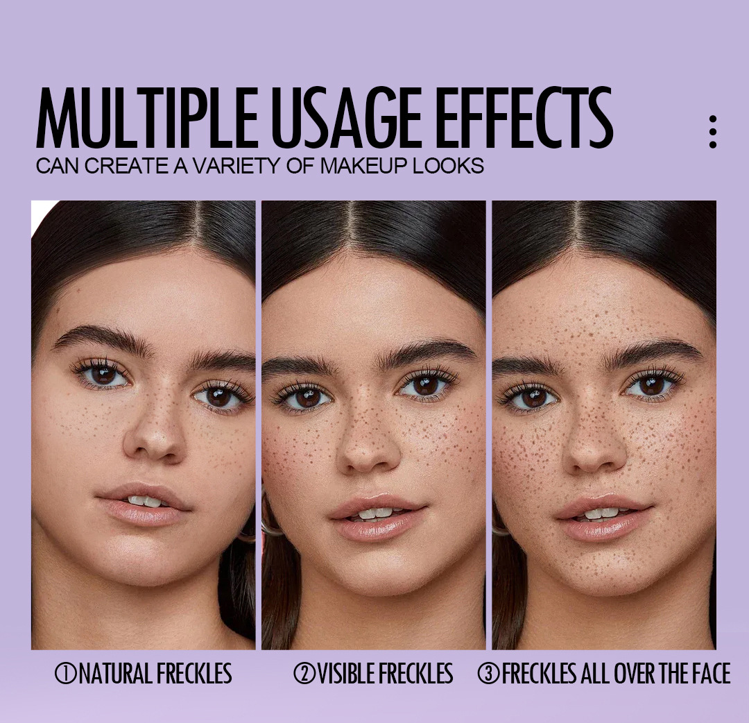 Faceare2025's tweet image. Instant, realistic freckles? Yes, please! ☀️ Our Five-Point Freckle Stamp creates natural faux freckles in one tap—soft or bold, you choose. Easy to use, looks real. Get yours: facecare.com.cn #frecklestamp #sunkissed #makeuphack #facecarecosmetics