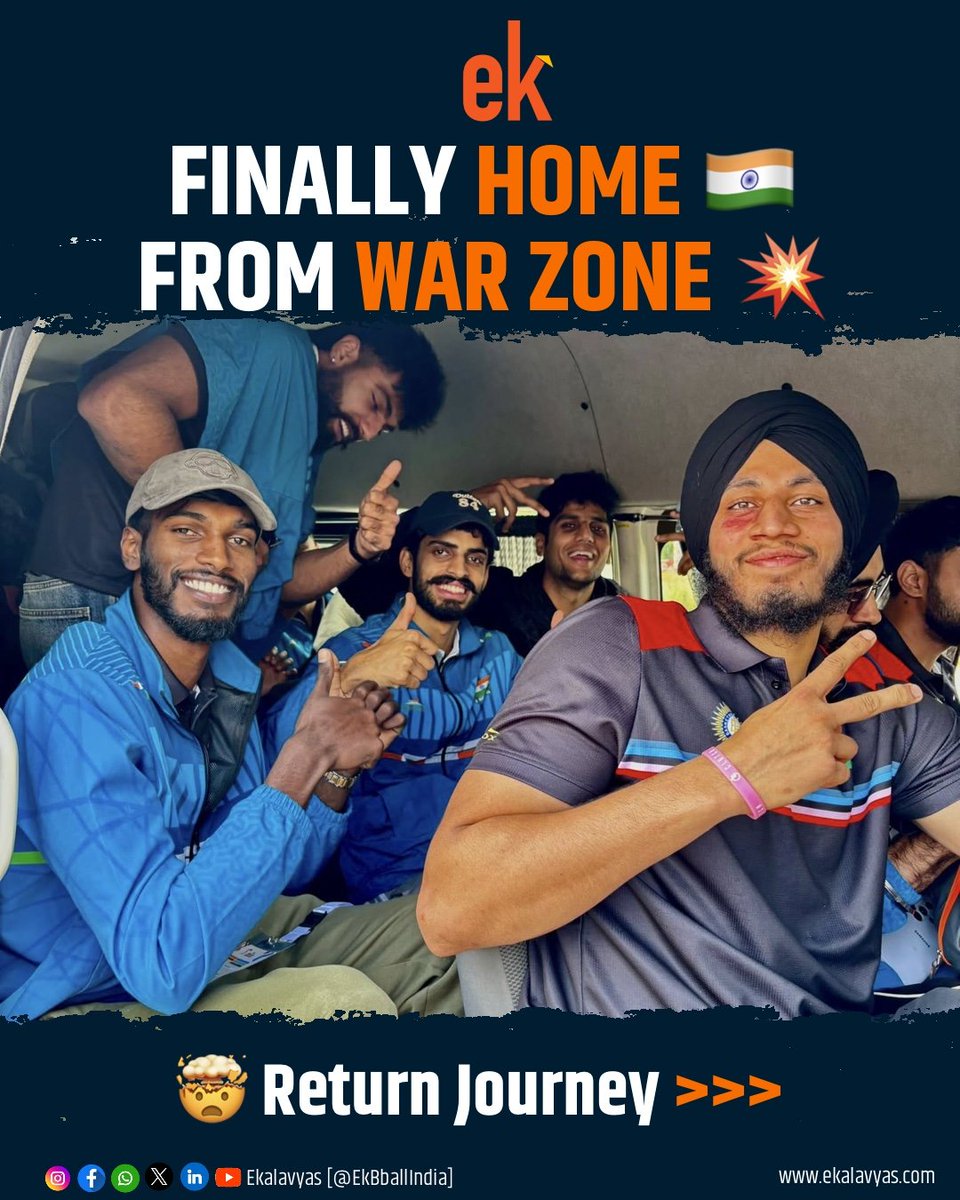 The #IndiaBasketball team were finally able to return 🏠 safe and sound, after being stranded in📍Doha, Qatar for more than a week.

#MiddleEastWar #IranWar‌

Here's how they managed to find their way back...

🧵 (1/5)
