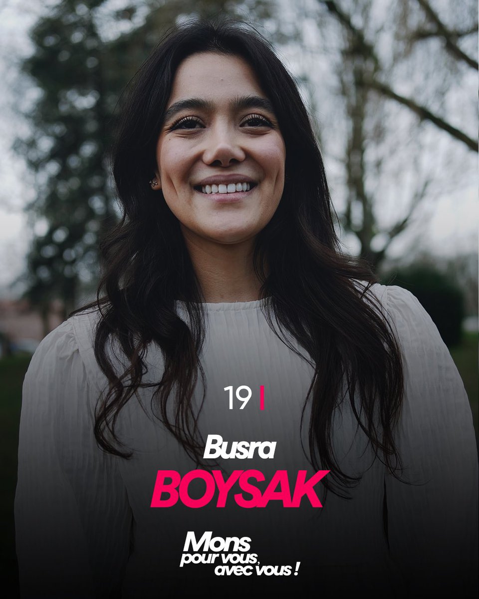 Monspourvous's tweet photo. #1midi1colistier - Busra Boysak #19 - #monspourvousavecvous #monsenbaroeul #Municipales2026 https://t.co/a9U8b5dYQA