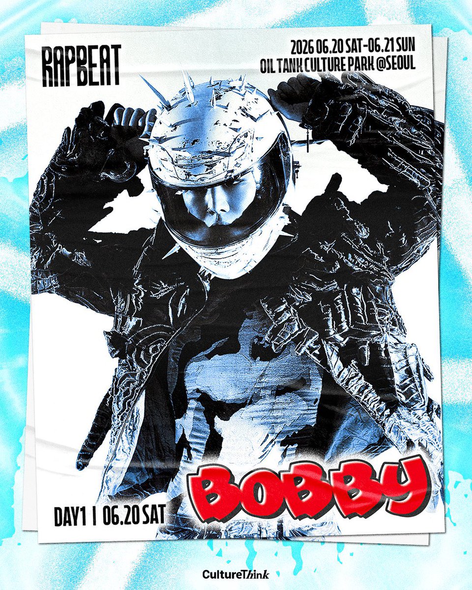 วันเสาร์ที่ 20 มิถุนา 🚩 𝗕𝗢𝗕𝗕𝗬

ในที่สุดก็เกิดขึ้นจริง! BOBBY X RAPBEAT 🔥

ช่วยคอมเมนต์บอกหน่อยว่า อยากเห็นสเตจไหนของบ๊อบบี้ในงาน RAPBEAT บ้าง? 💬

🚩 𝗥𝗔𝗣𝗕𝗘𝗔𝗧 𝟮𝟬𝟮𝟲 
สถานที่จัดงาน : OIL TANK CULTURE PARK, SEOUL 
🎫 TICKET : litt.ly/rapbeat