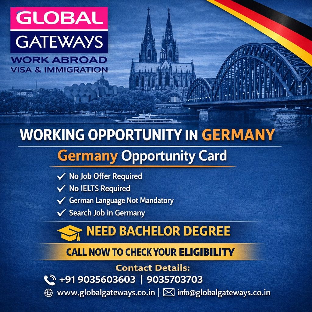 global_gateways's tweet photo. Germany Opportunity Card – Your Pathway to Work in Germany
If you are looking for the Best Germany opportunity card Consultant Near Me, our experienced team is ready to support you and improve your chances of visa approval. 📞 Contact us 9035703703 | +91 9035603603 https://t.co/X0ucXuvib9