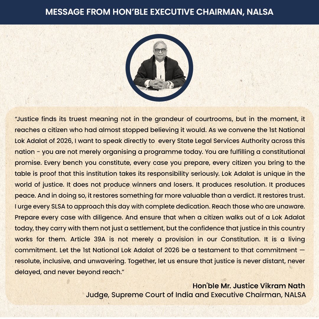 National Legal Services Authority (NALSA) tweet media