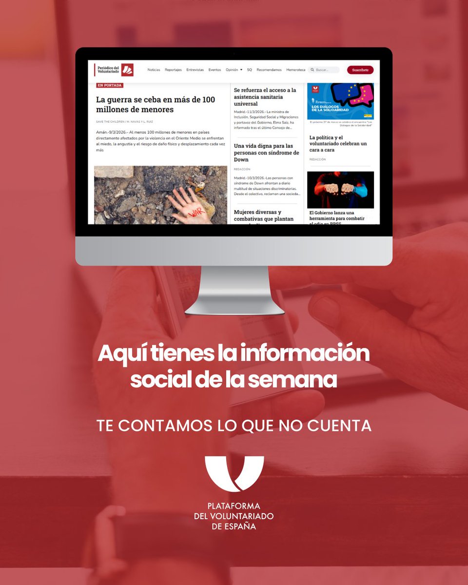 PdVDiarioSocial's tweet image. Entramos de lleno en este mes de marzo marcado por las bombas. Sí, parece mentira, pero estamos en guerra. 

🗞️ En el reportaje de la semana, os contamos la repercusión de la guerra en la infancia. 

elperiodicodelvoluntariado.com 

#noticias #informaciónsocial #PdV