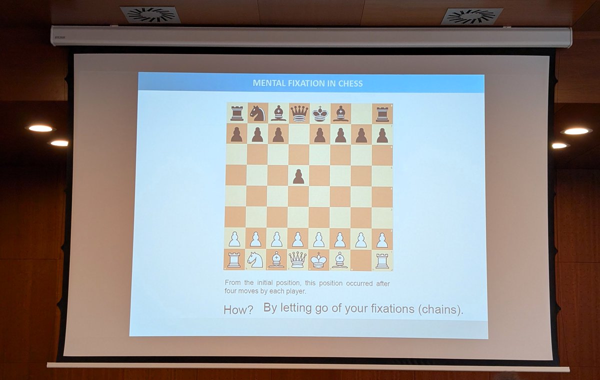 ChessbaseIndia's tweet image. Can you solve this problem on Mental Fixation in Chess, shown at @BledChess Festival 2026?

Two days ago it was originally shared in Psychology in Chess seminar by WGM Dr. Jana Krivec

📷Shahid Ahmed

#Chess #ChessBaseIndia #Puzzle #MentalFixation #Bled #BledChessFestival