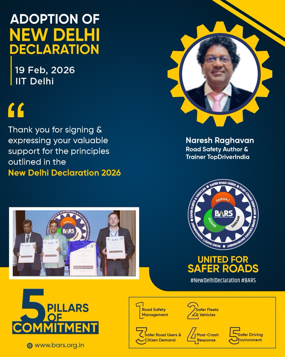 Bharat Association of Road Safety tweet media