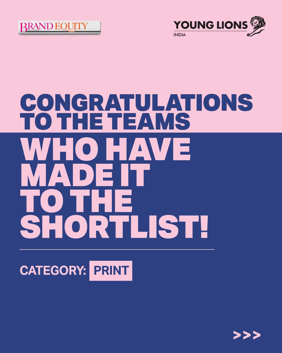 TimesResponse's tweet photo. The Print Shortlist for the Young Lions India Competition 2026 is out.
Congratulations to all the teams who made it to the shortlist, and best wishes as they move forward to the finals.
#YoungLionsIndia #YoungLions2026 #CreativeCompetition #PrintCreativity #AdvertisingIndia https://t.co/VWK0tGbi0r