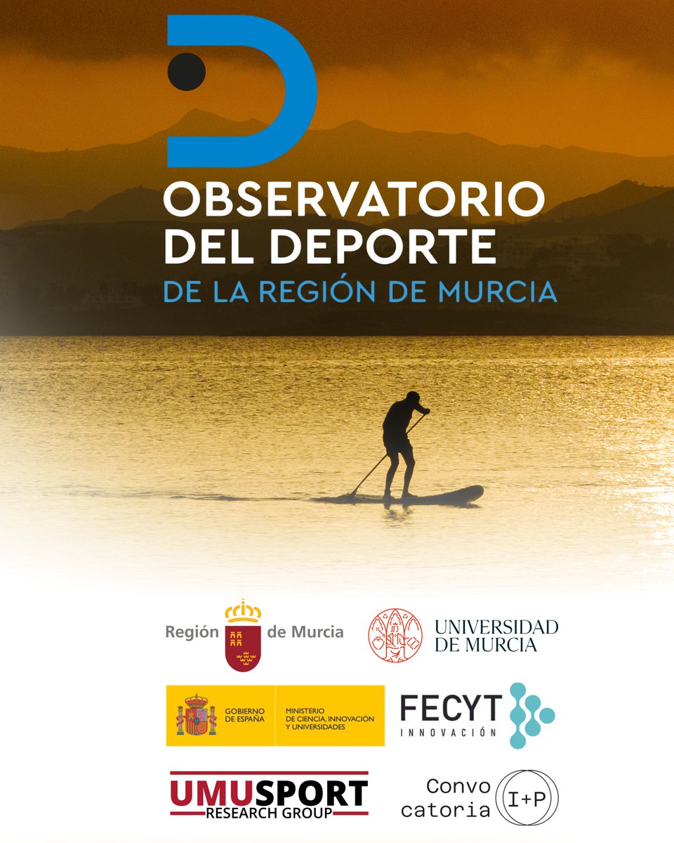 ObsDeporteRM's tweet photo. 🏃‍♂️📈 El Observatorio del Deporte de la Región de Murcia es un espacio de análisis, estudio y seguimiento de la realidad deportiva regional, creado para aportar información, conocimiento y una visión más completa del deporte en nuestra región. 💡📊🏅 https://t.co/T1KX9Q15YQ