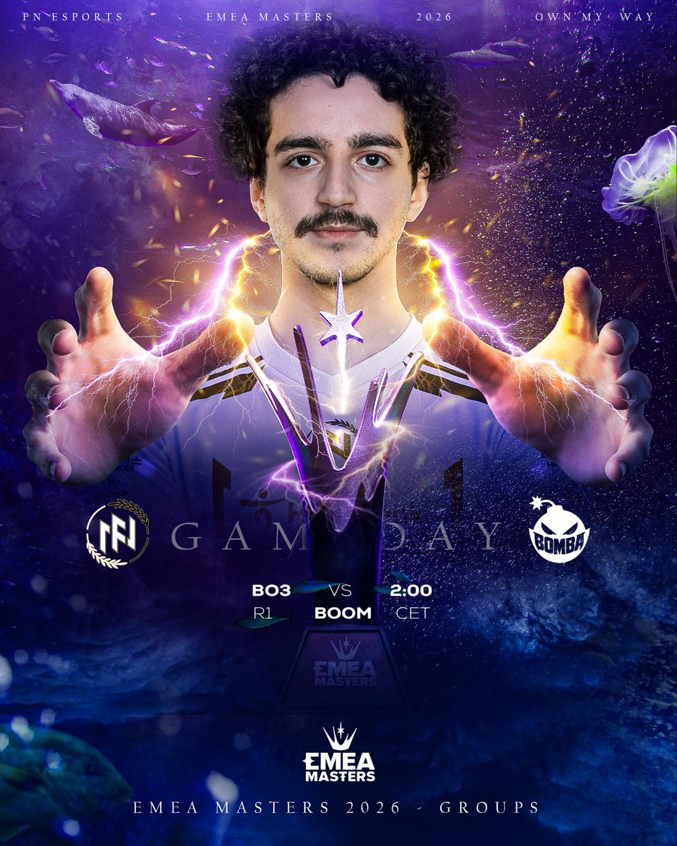 FNesportsGlobal's tweet photo. 🏆 EMEA Masters Group Stage
Time to bounce back and make our region proud. Let's get it. 👊
🆚 Bomba Team
⏰ 2:00 PM CET 🇪🇺 | 9:00 AM ET 🇺🇸 | 10:00 PM KST 🇰🇷
#FNWIN #OwnMyWay https://t.co/lQgHJjJXTc