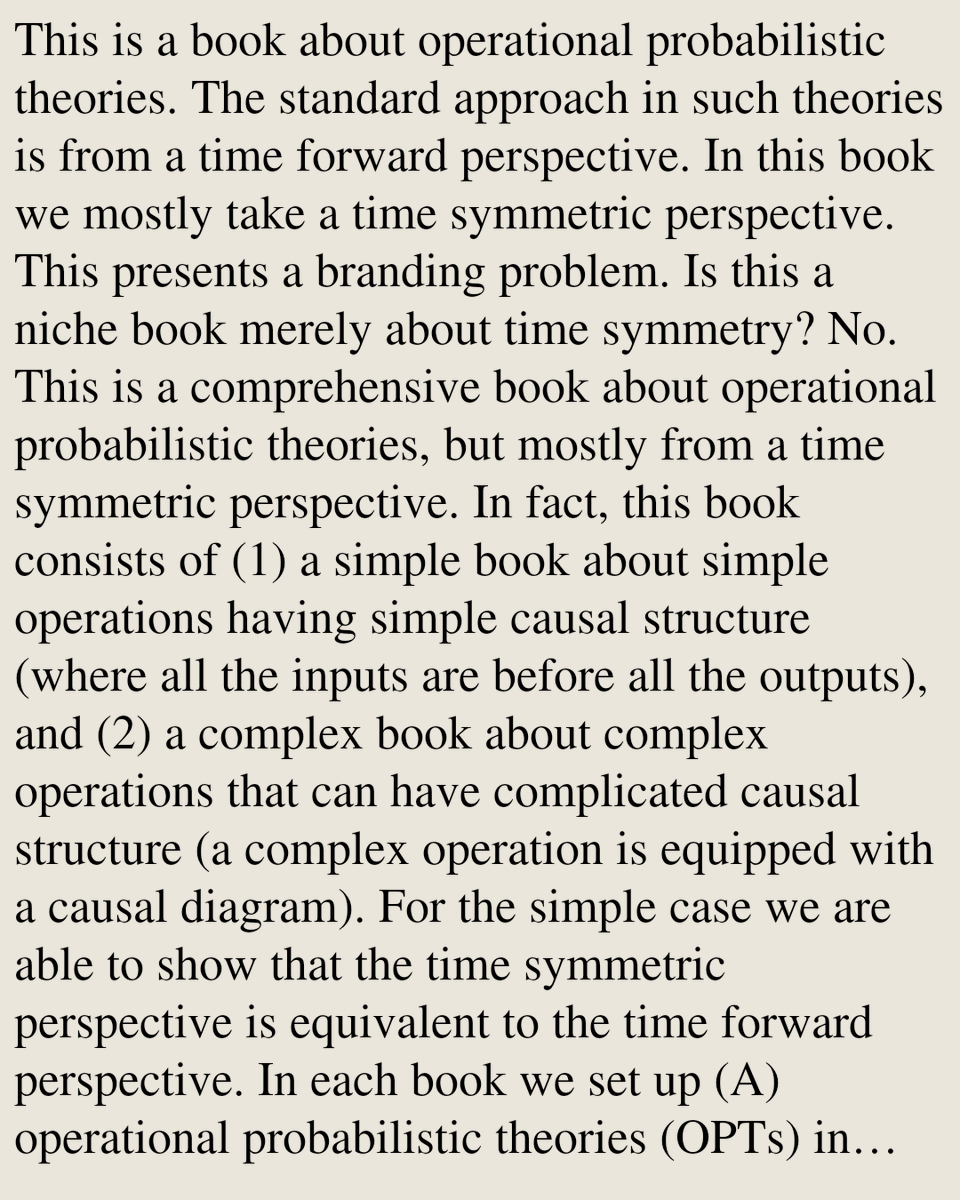 QuantumPapers's tweet photo. Operationalism, Causality, and Quantum Theory: a mostly time symmetric perspective

Lucien Hardy
https://t.co/Xvonbcw9aG [𝚚𝚞𝚊𝚗𝚝-𝚙𝚑 𝚐𝚛-𝚚𝚌 𝚑𝚎𝚙-𝚝𝚑 𝚖𝚊𝚝𝚑-𝚙𝚑 𝚖𝚊𝚝𝚑.𝙼𝙿] https://t.co/bjuDWK0v6d
