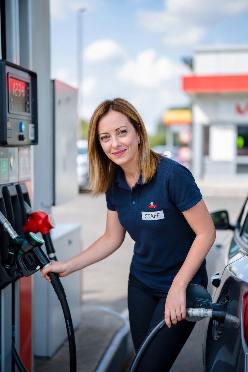 Quando andate a fare carburante, ringraziate Giorgia Meloni da parte mia...