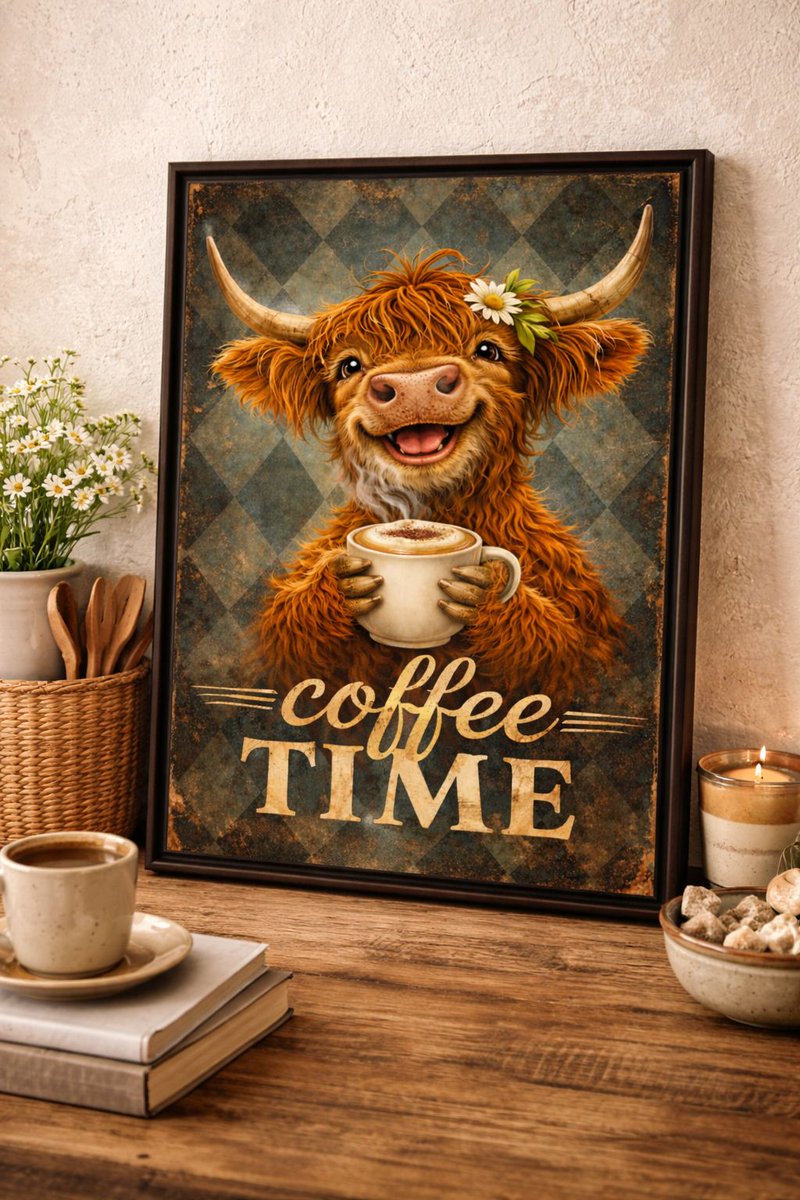 BJDesignsX's tweet image. New Art
Highland Cow Coffee Time Art Print, Funny Farmhouse Kitchen Decor (Digital Download)

etsy.com/uk/listing/447…

#wallartdecor
#printablewallart
#homedecorideas
#gallerywall
#moderninteriors
#digitalartprint
#homedecor