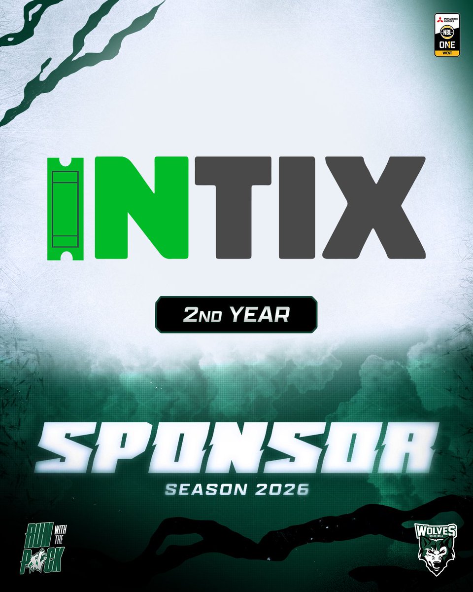 INTIX has re-signed as a Delivery Partner for the upcoming NBL1 West Season! 🐺

You can read more about INTIX at the link below!

🔗: bit.ly/4u2ZTG2

To sponsor The Pack in 2026, email sponsorship@wolves.asn.au today!

#NBL1 #Wolfpack #Joondalup