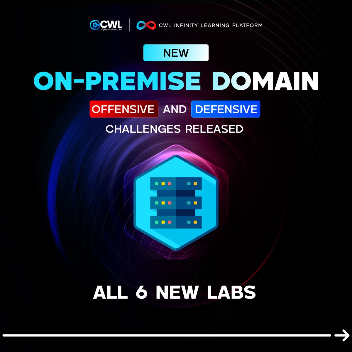 cyberwarfarelab's tweet photo. 🚨 New On-Premise Domain Challenges are live! Test your skills across 6 brand-new labs covering both Offensive ⚔️ and Defensive 🛡️ scenarios.

🏆 Earn points and sharpen real-world skills: https://t.co/6WSaSP3NuO

#CyberSecurity #InfinityPlatform #CWL https://t.co/CcFiHZuZB4