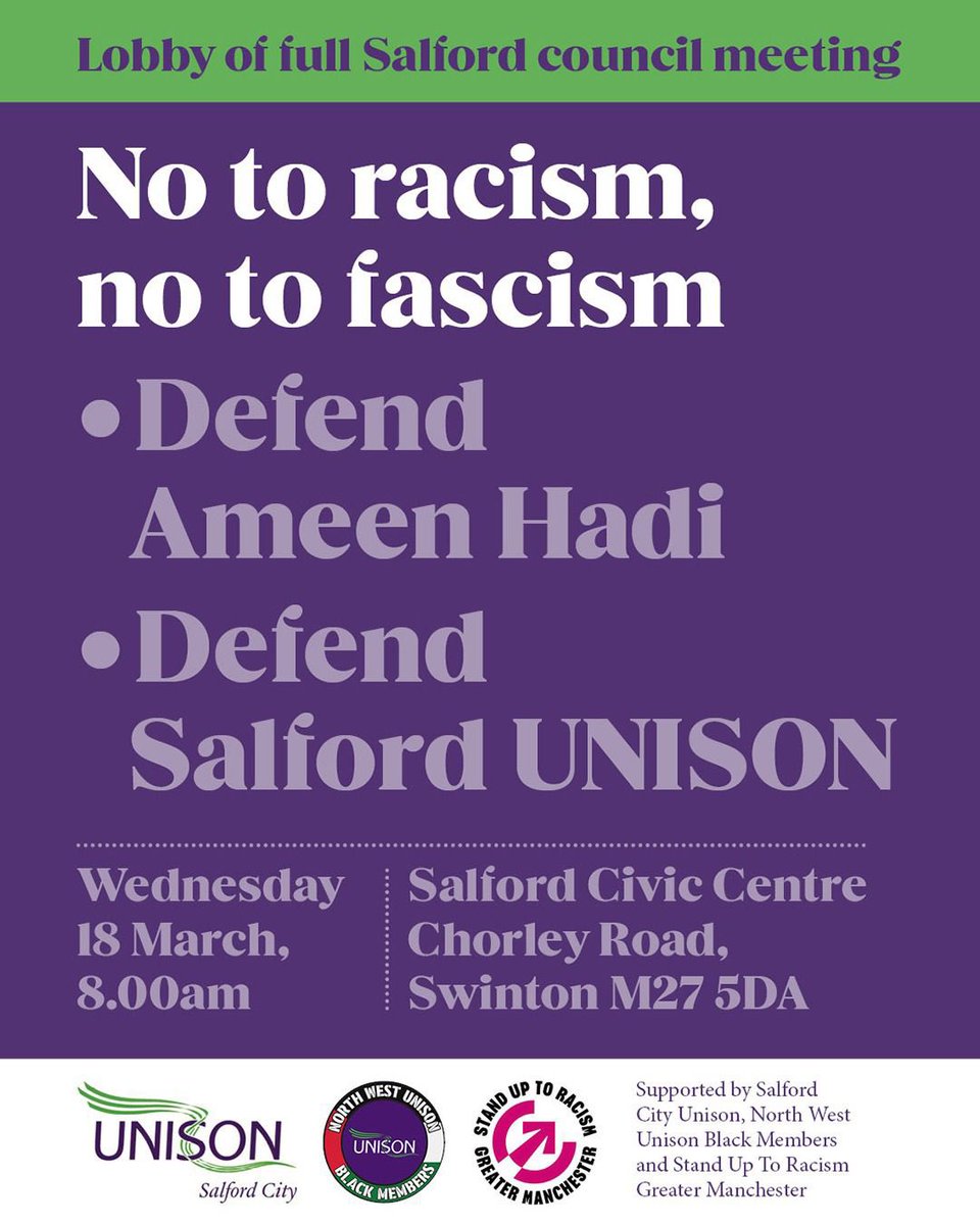 Manchester Stand Up To Racism tweet media