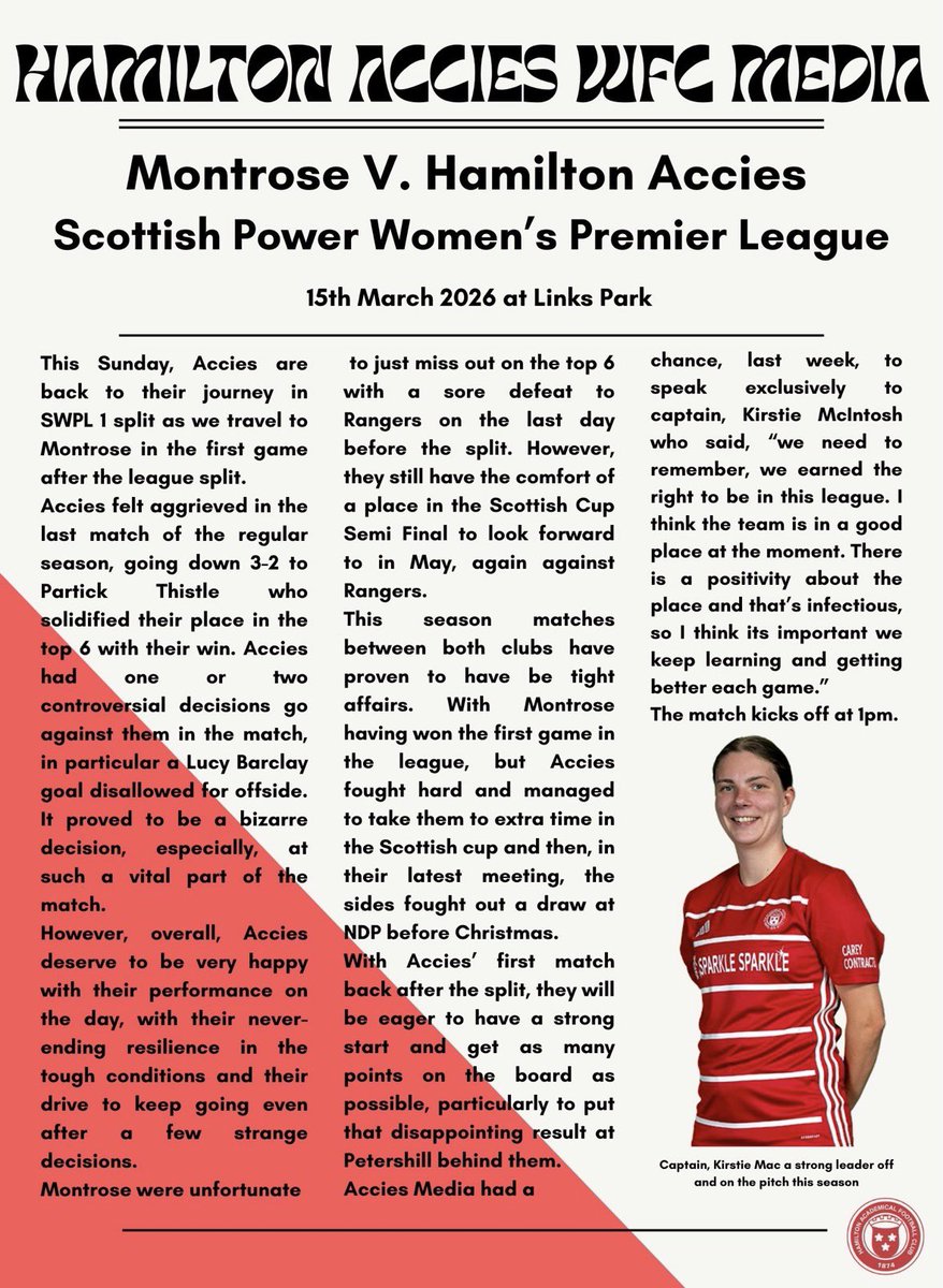 Hamilton Academical Womens Football Club tweet media