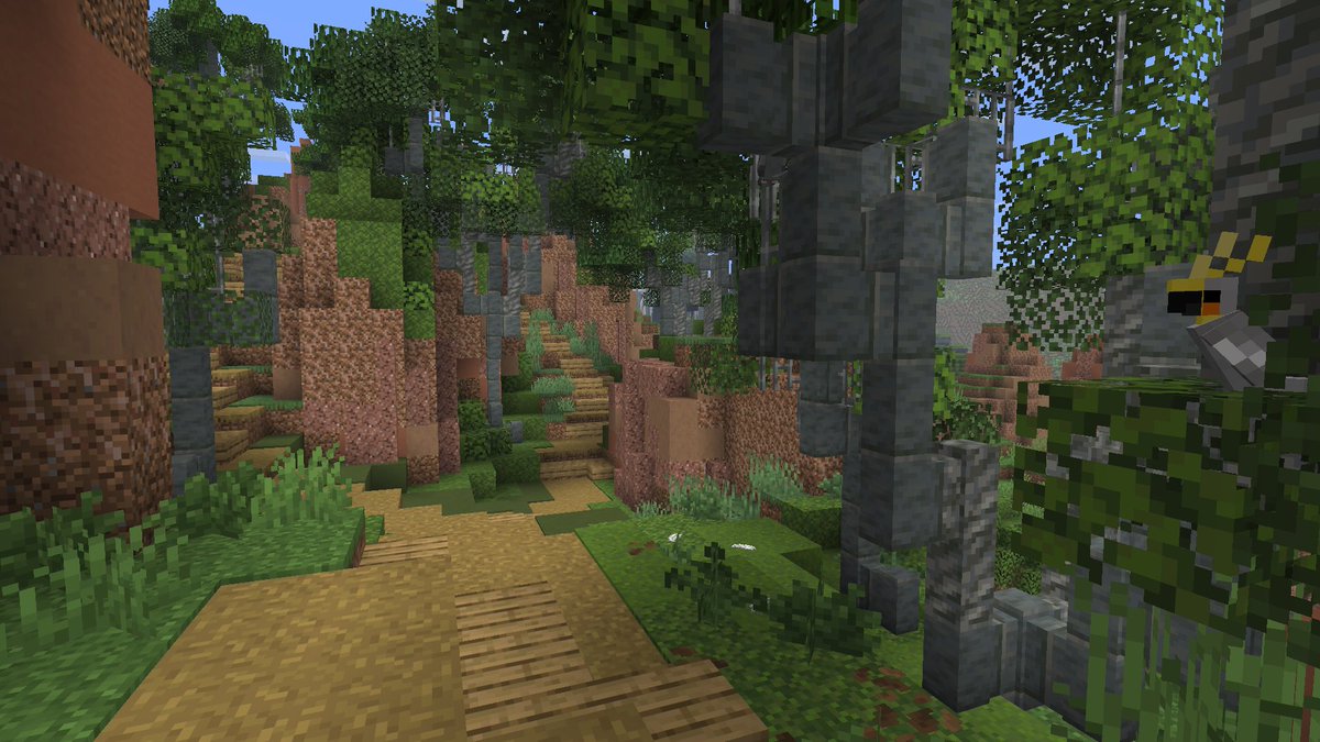 This is my terrain so far for Hermitcraft 11, and I feel as inspired as ever to keep it going.

I love the Australian landscape, and it's given me a fun world of motivation to make something of my own based off it in Minecraft. 🥰💕