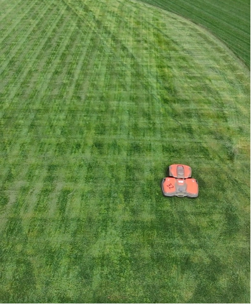 certesturf's tweet photo. For Pi Day (March 14), CeRTES chose an original and spectacular tribute: a gigantic π symbol (120 × 100 m) traced by an autonomous mower on a 4-hectare turfgrass, where the beauty of mathematics, robotics, and innovation meet. https://t.co/1PTN1TH9PW
