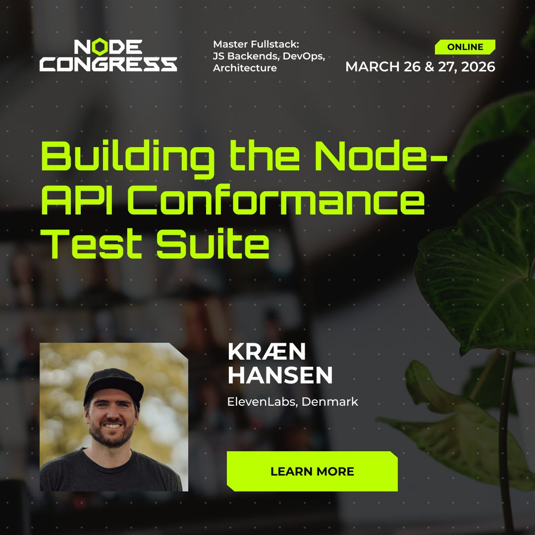 Node Congress🔥March 26 & 27, 2026 tweet media