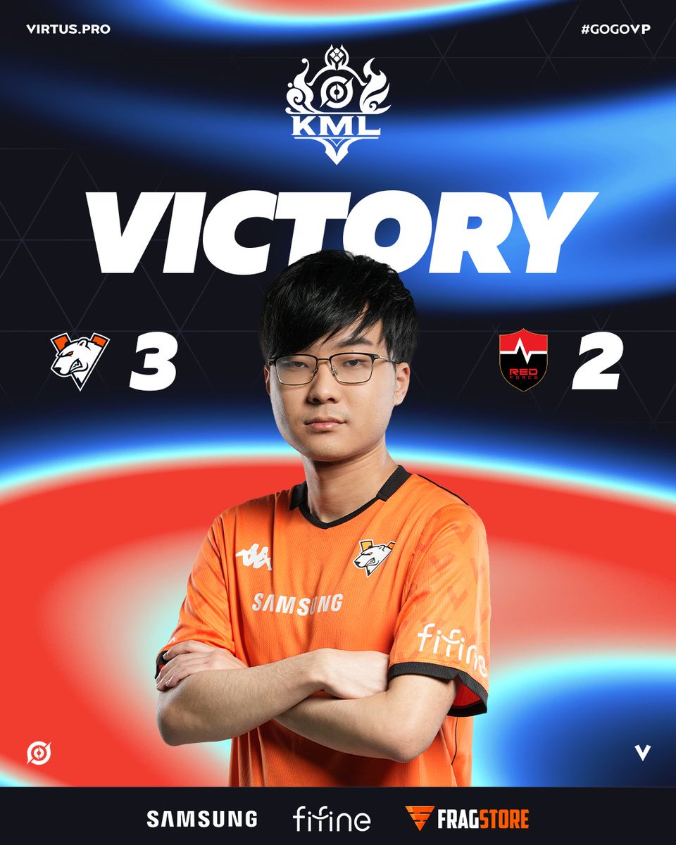 virtuspro's tweet photo. Tough win over @NS_RedForce

Tomorrow we'll play 2 more games 👀

#KML #HOK #GOGOVP https://t.co/uwbKBmNfre