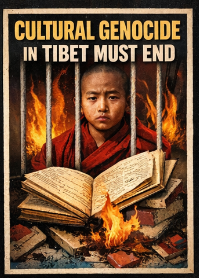 China’s forced assimilation policies — from boarding schools for Tibetan children to restrictions on language &amp; religion — must end. Cultural genocide harms all humanity. 🛑📚 #HumanRights #Tibet